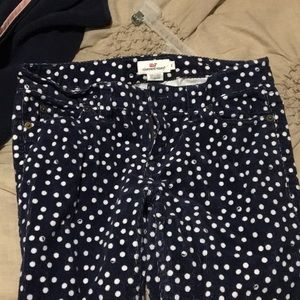 Vineyard vines polka dotted corduroys